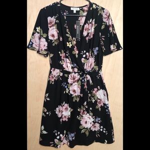 Monteau Floral Wrap Dress